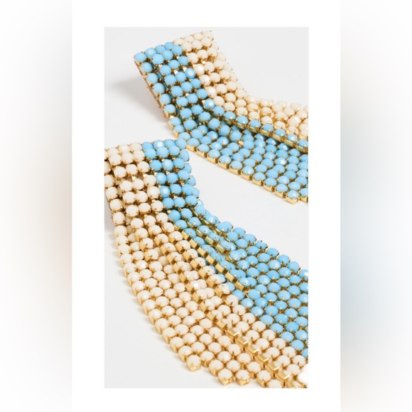 Deepa Gurnani Rayla Beaded Chandelier Earrings Nawar 98$ - Picture 3 of 5